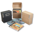 Chipboard Metal Edge CD Box (5 5/8"x5 1/4"x2 5/8")